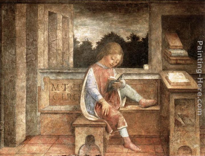 The Young Cicero Reading painting - Vincenzo Foppa The Young Cicero Reading art painting